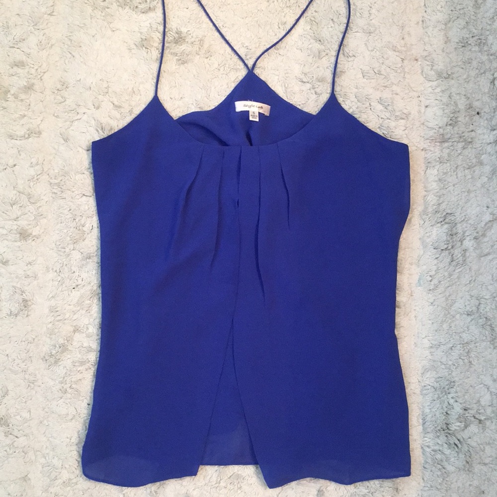 Blue Spaghetti Strap Top